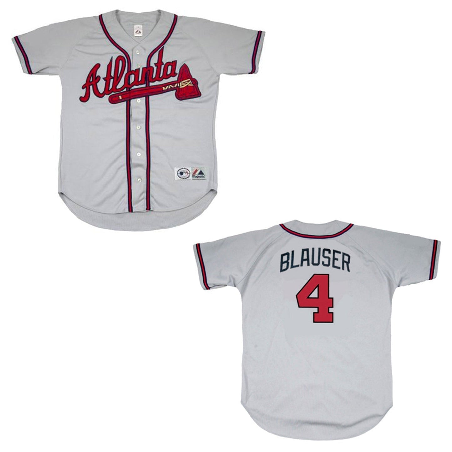Baseball Jeff Blauser Atlanta Braves 4 Jersey
