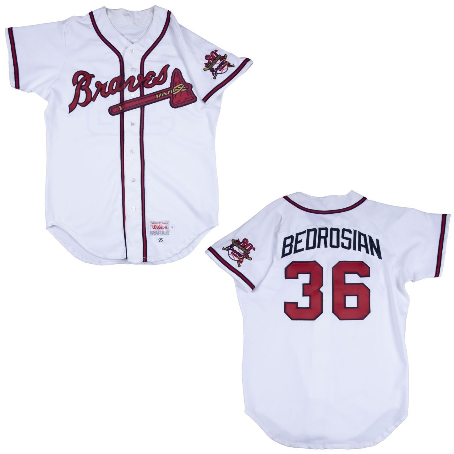 Baseball Steve Bedrosian Atlanta Braves 36 Jersey