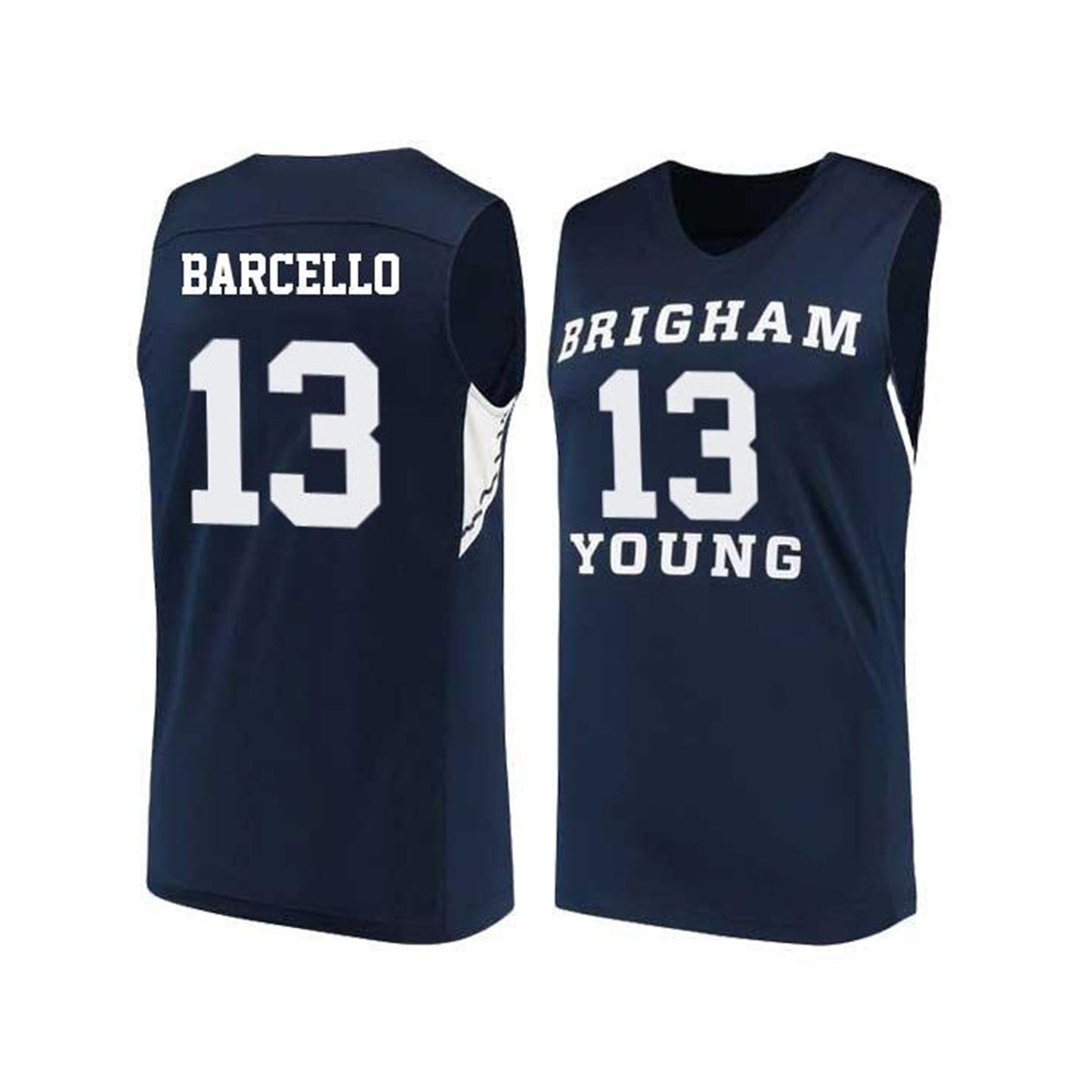 NCAAB Alex Barcello BYU Cougars 13 Jersey