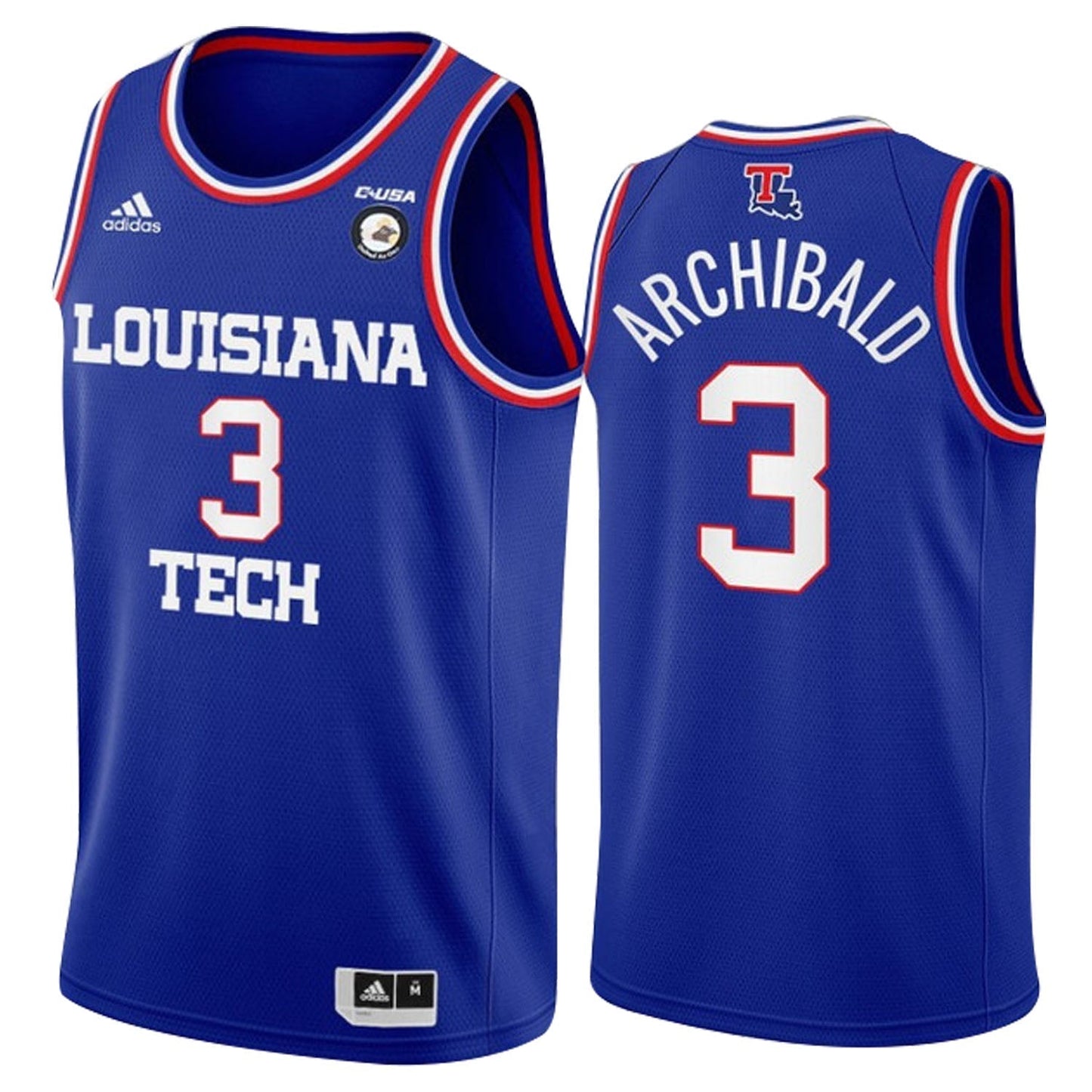 NCAAB Amorie Archibald Louisiana Tech Bulldogs 3 Jersey