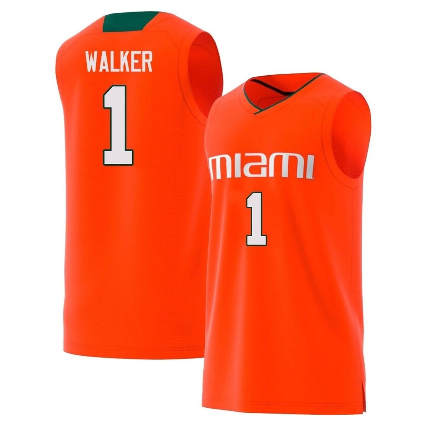NCAAB Anthony Walker Miami Hurricanes 1 Jersey
