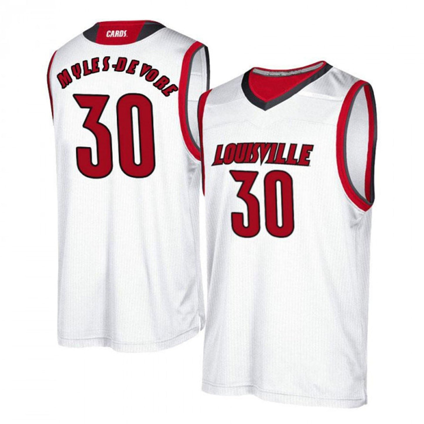 NCAAB Ashton Myles-Devore Louisville Cardinals 30 Jersey