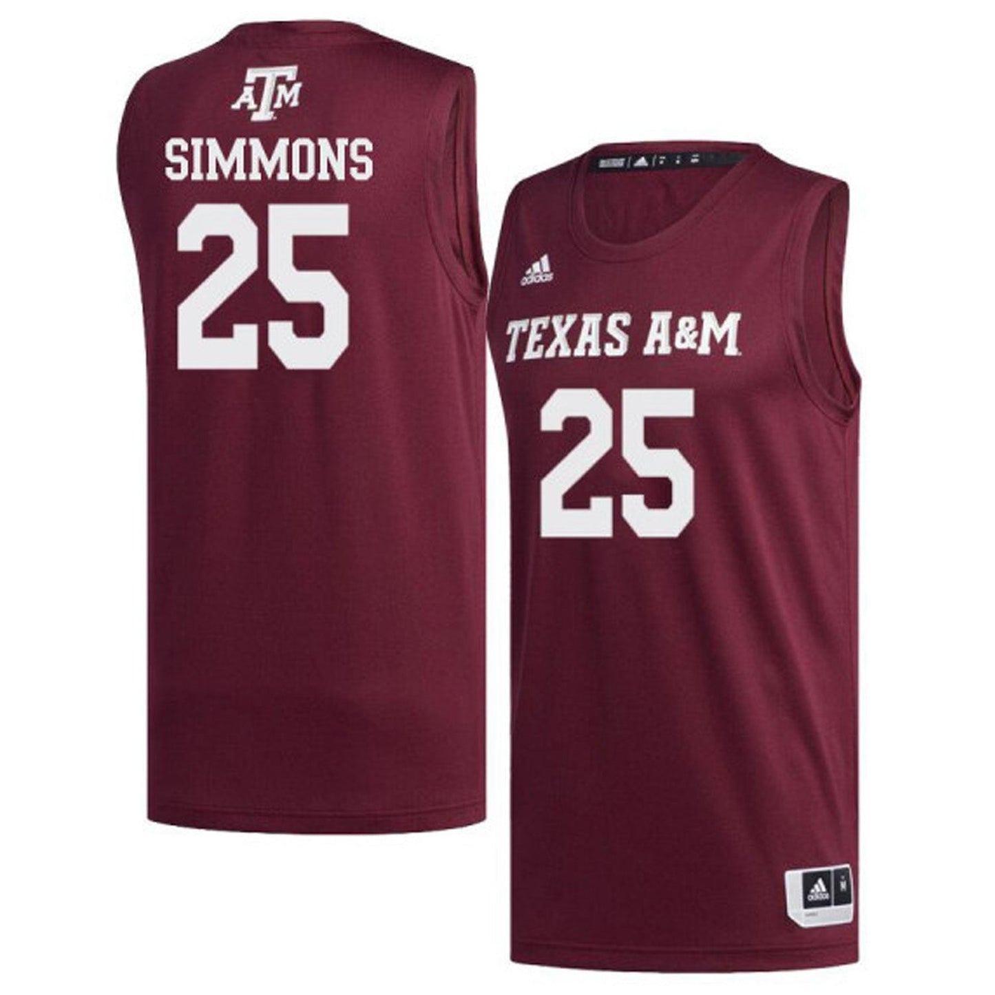 NCAAB Bakari Simmons Texas A&M 25 Jersey