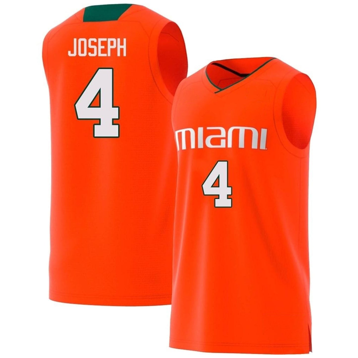 NCAAB Bensley Joseph Miami Hurricanes 4 Jersey