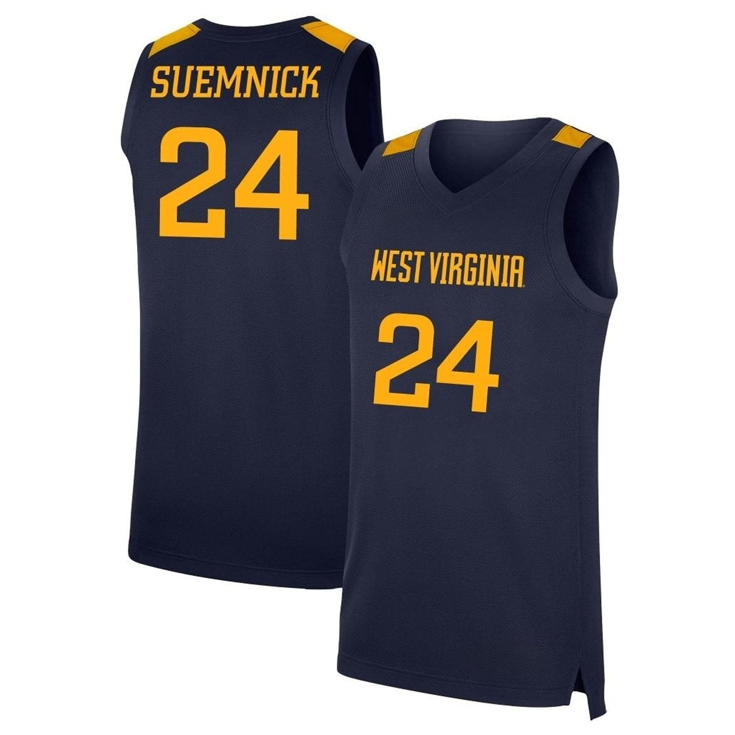 NCAAB Patrick Suemnick West Virginia Mountaineers 24 Jersey