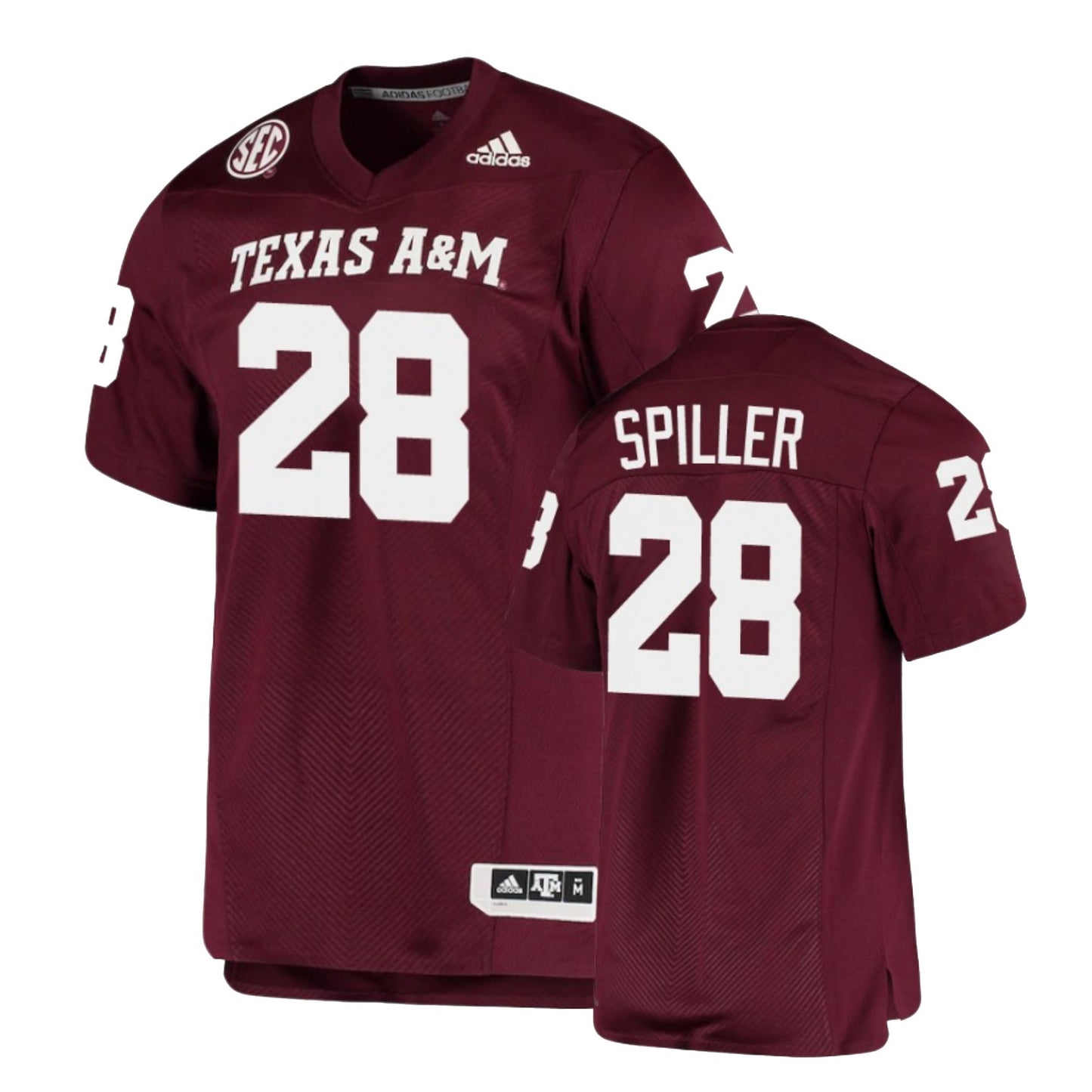 NCAAF Isaiah Spiller Texas A&M Aggies 28 Jersey