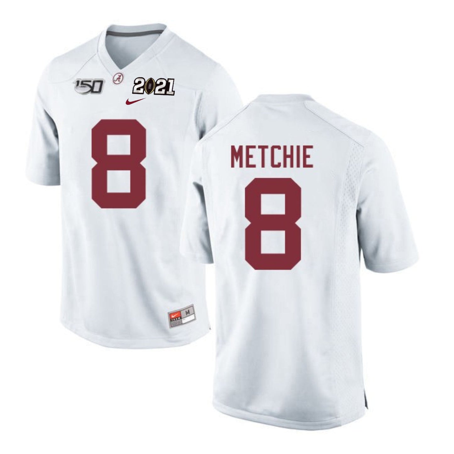 NCAAF John Metchie III Alabama Crimson Tide 8 Jersey