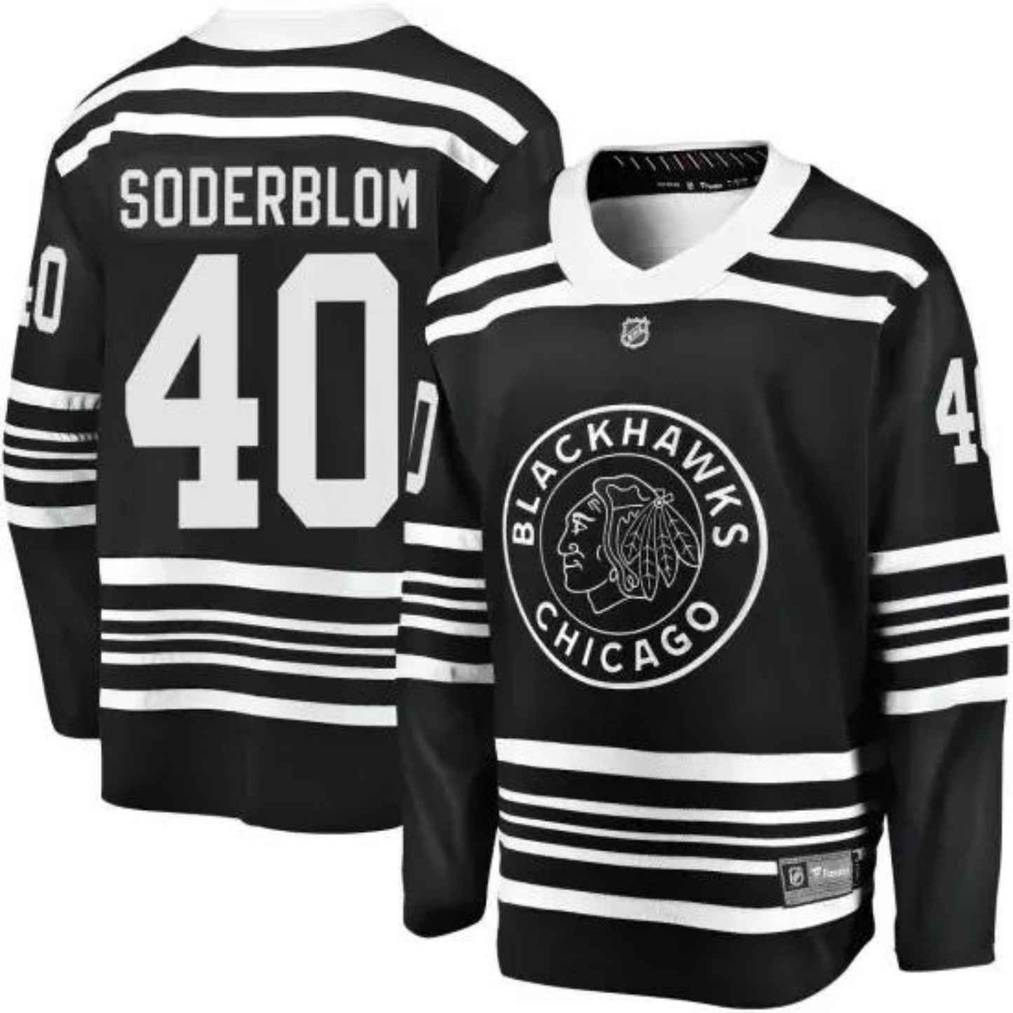Hockey Arvid Soderblom Chicago Blackhawks 40 Jersey