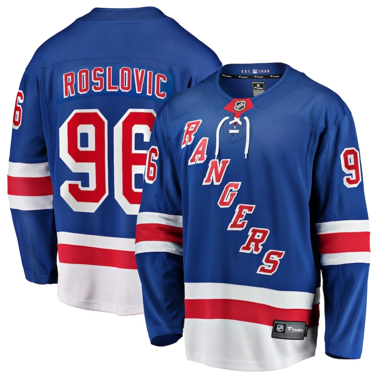 Hockey Jack Roslovic New York Rangers 96 Jersey