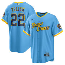 Baseball Milwaukee Brewers Christian Yelich 22 Jersey