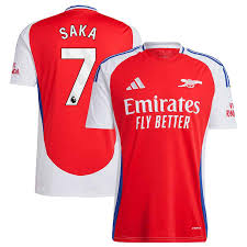 Soccer Arsenal Bukayo Saka 7 Jersey