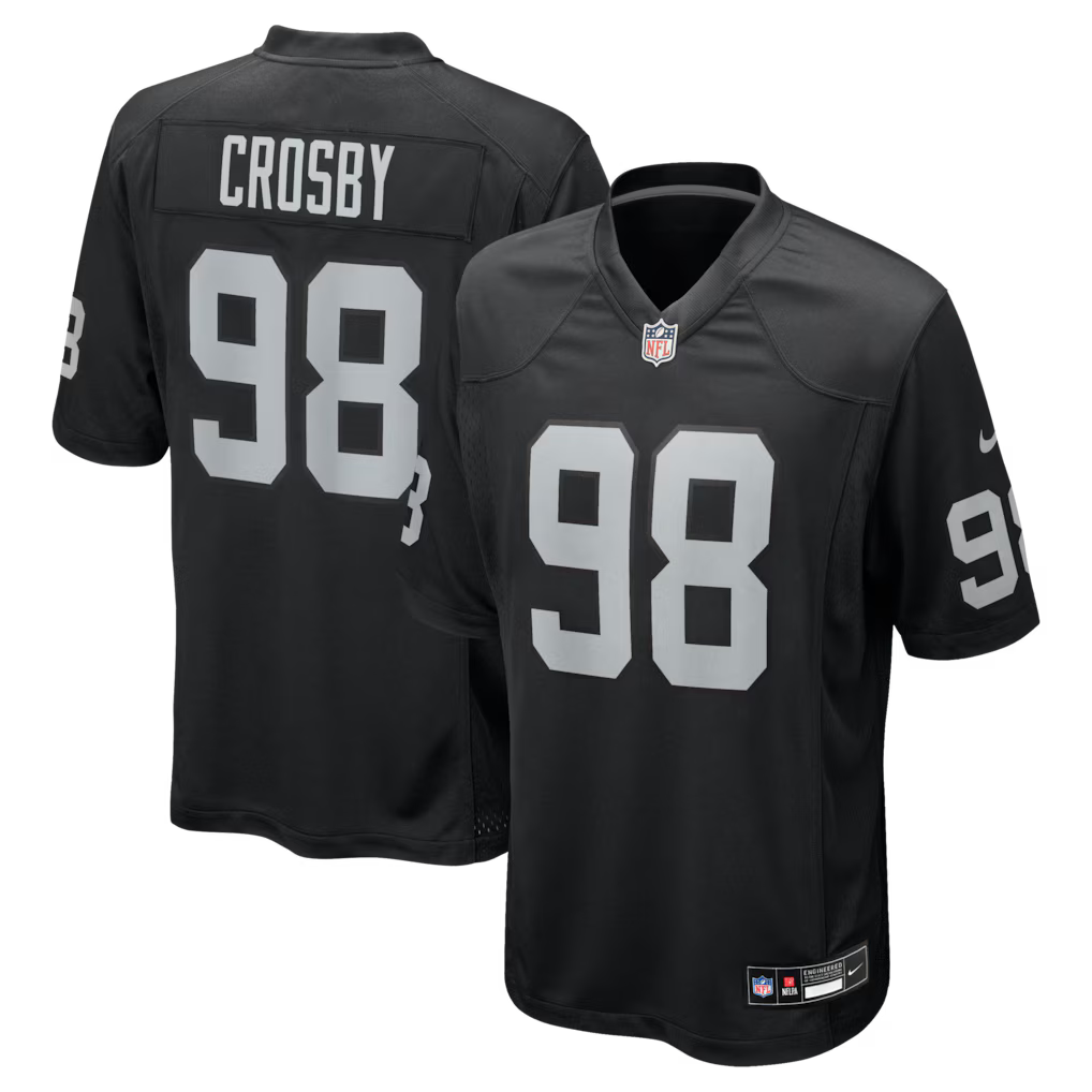 Football Las Vegas Raiders Maxx Crosby 98 Jersey