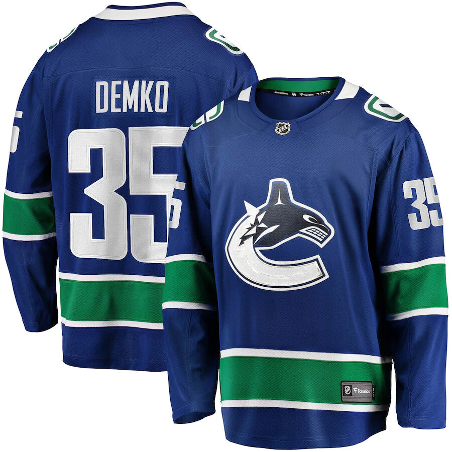 Hockey Vancouver Canucks Thatcher Demko 35 Jersey