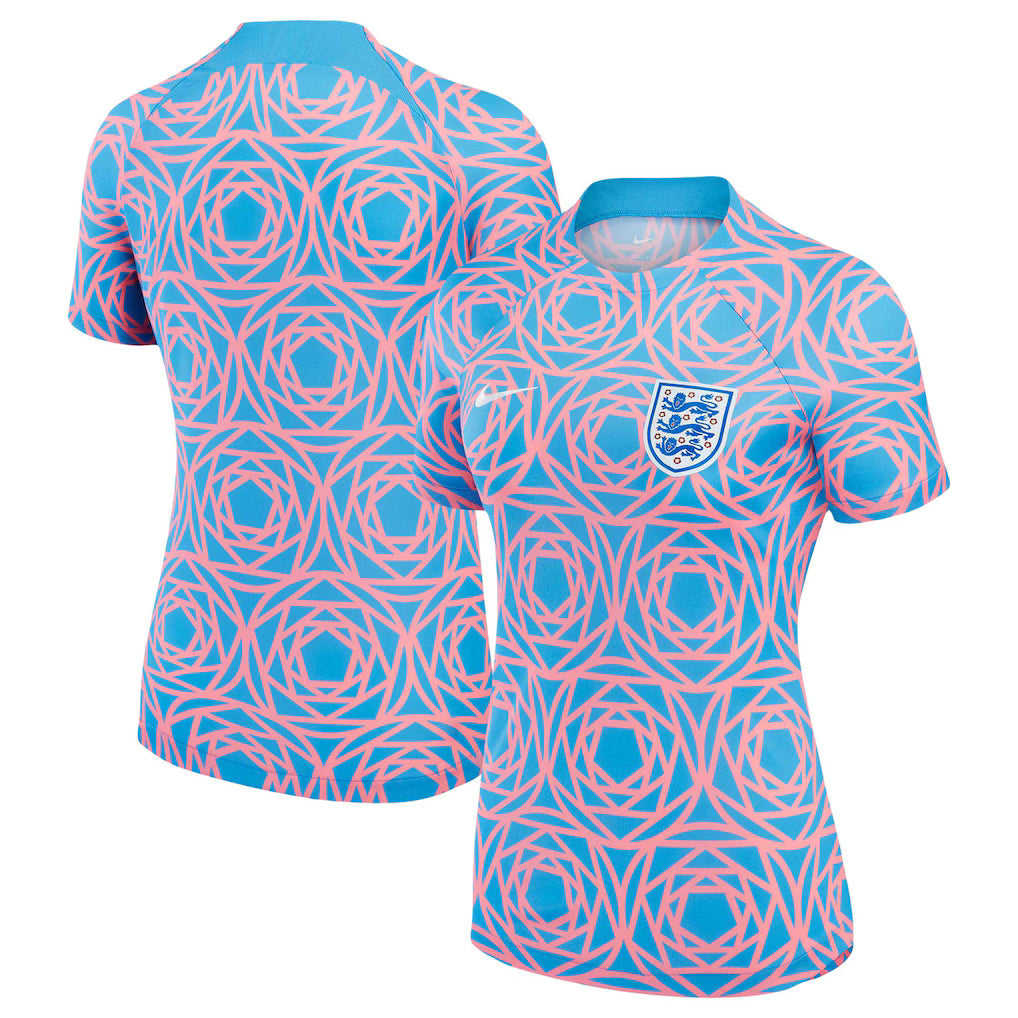England Women's National Team Women's 2026 Pre-Match Top - Pink