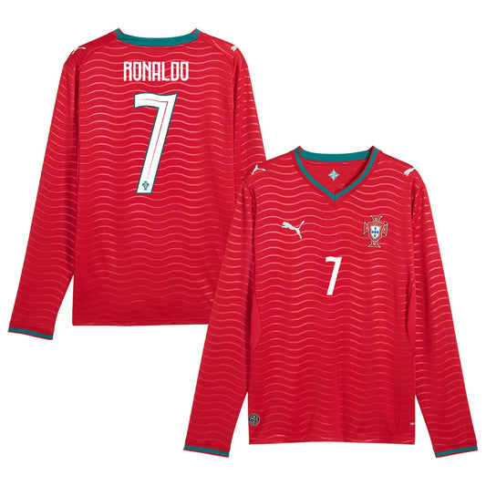 Portugal National Team 2026 Home Long Sleeve Jersey - Red