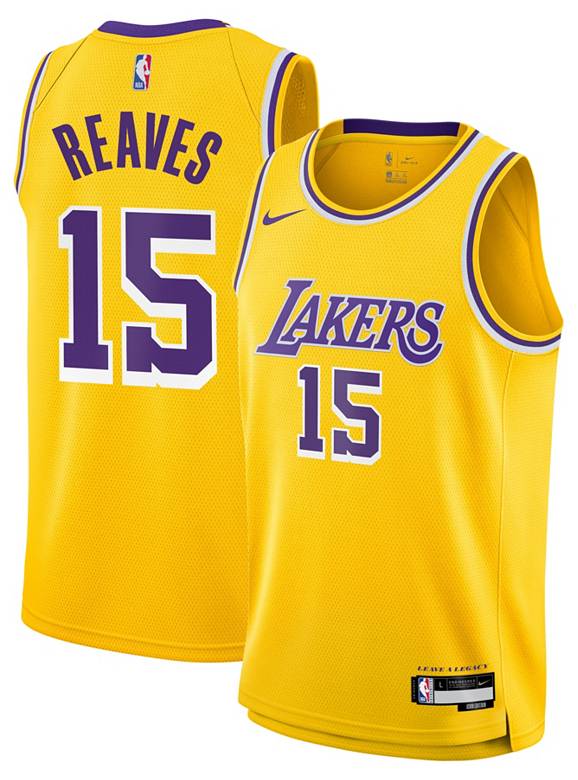 Basketball Los Angeles Lakers Austin Reaves 15 Jersey