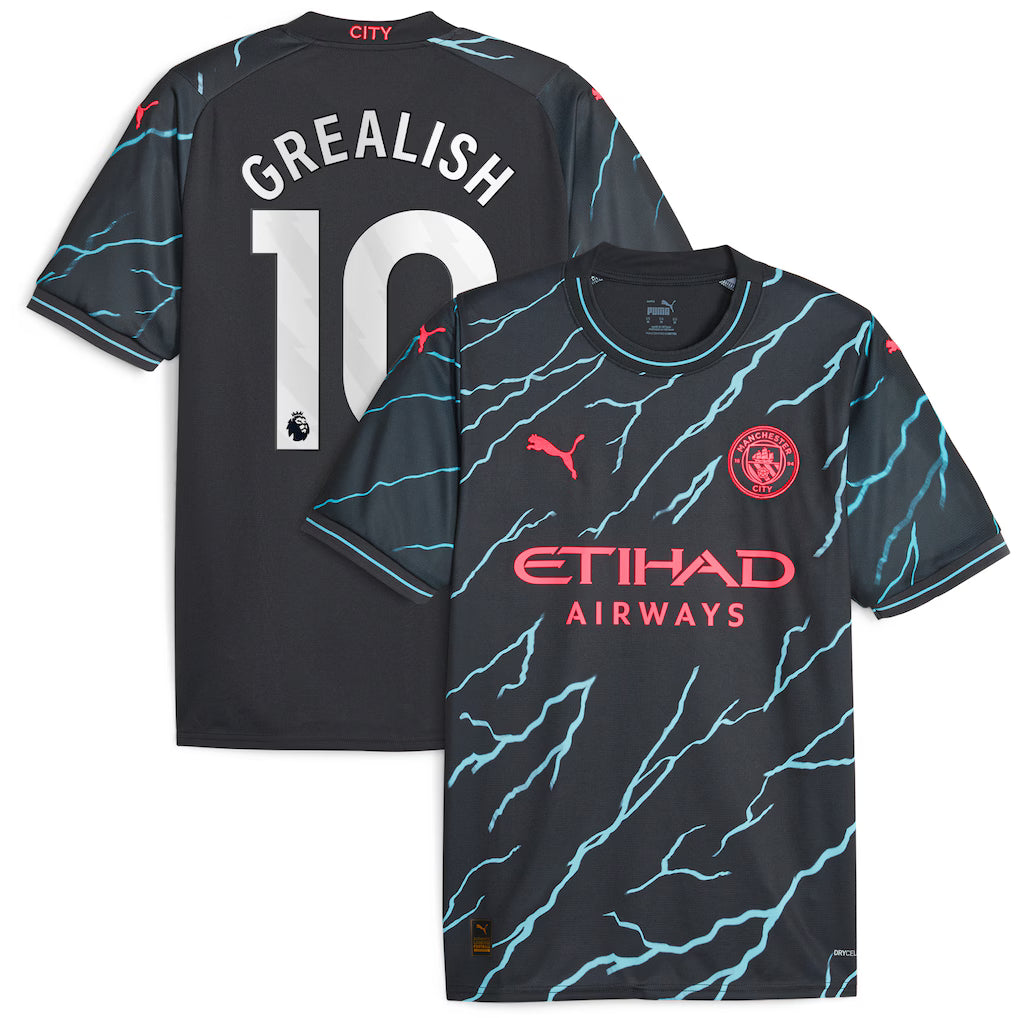 Soccer Manchester City Jack Grealish 10 Jersey