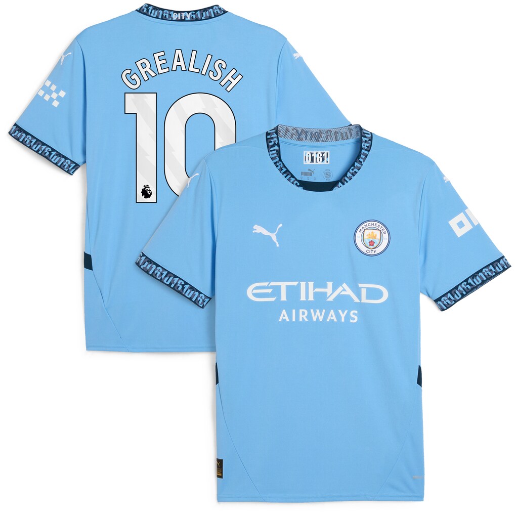 Soccer Manchester City Jack Grealish 10 Jersey