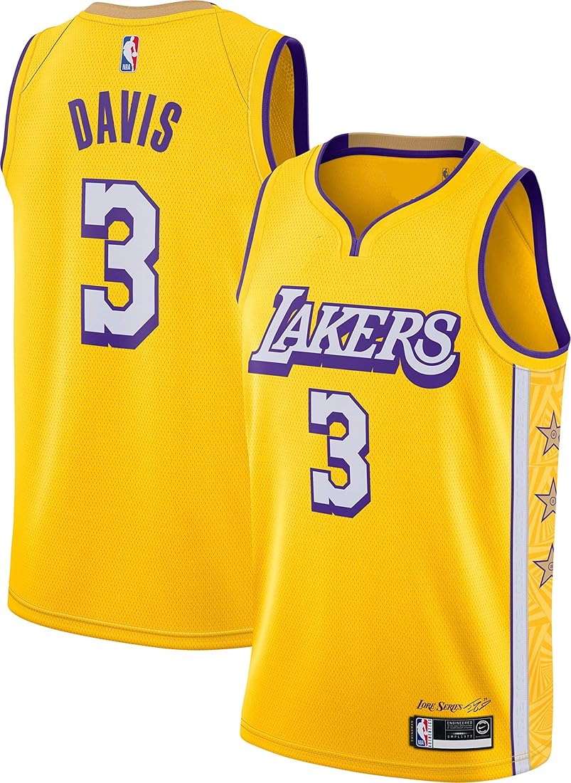 Basketball Los Angeles Lakers Anthony Davis 3 Jersey