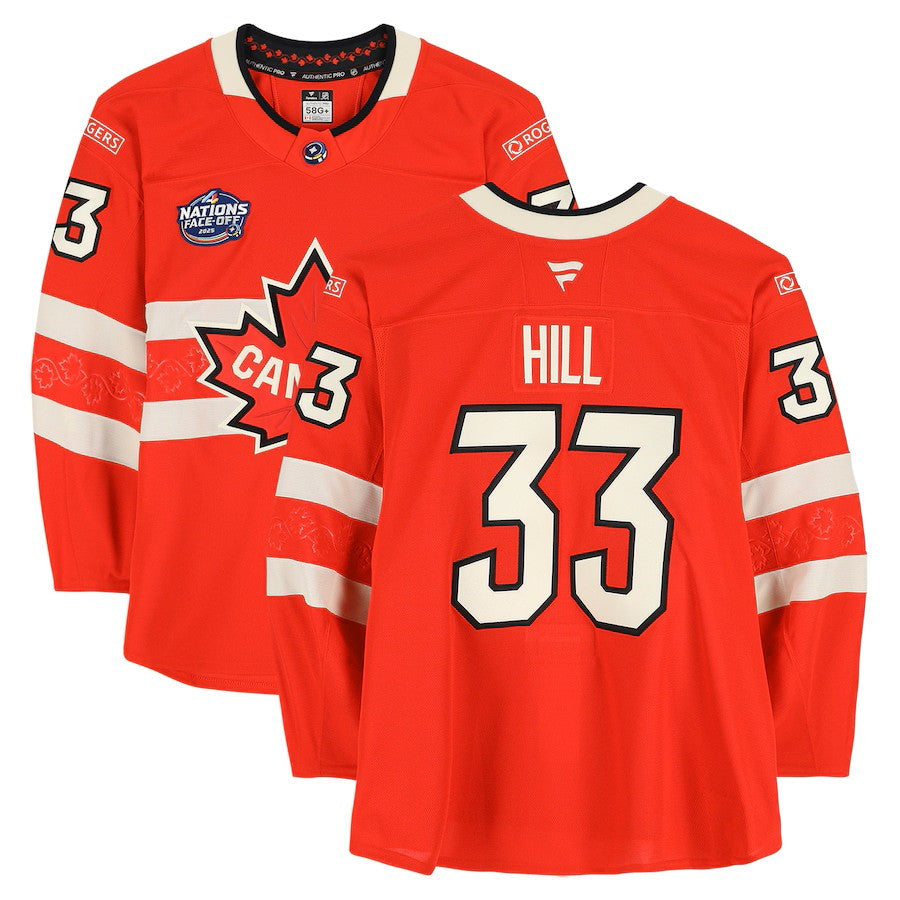 Adin Hill Canada Game 4 Nations Face-Off #33 Red