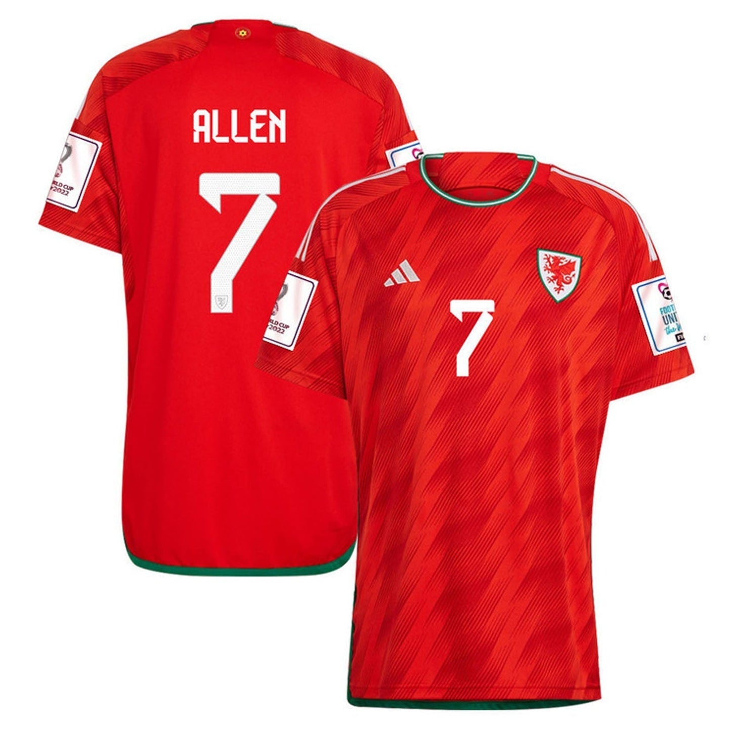 Joe Allen Wales 7 Fifa 2026 World Cup Jersey