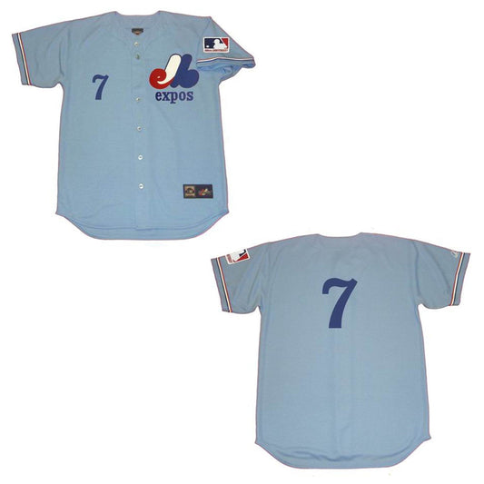 Baseball Bobby Wine Montreal Expos 7 Jersey