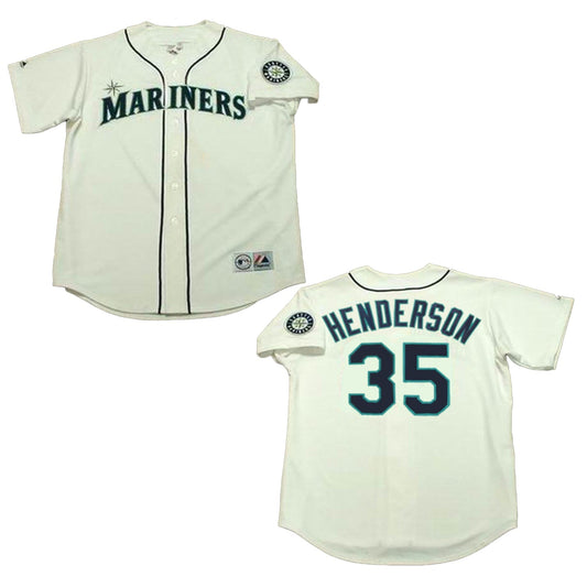 Baseball Rickey Henderson Seattle Mariners 34 Jersey