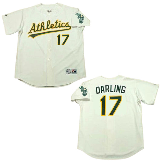 Baseball Ron Darling Oakland Athletics 17 Jersey