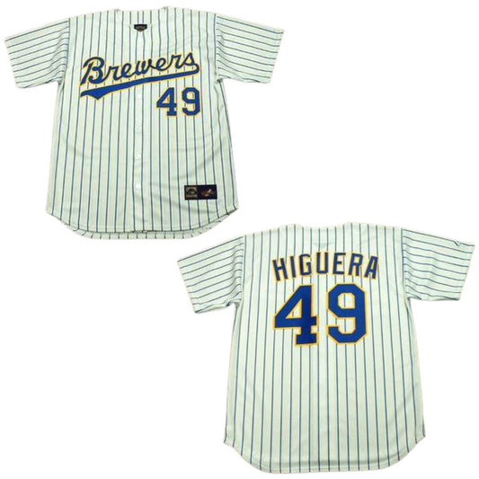 Baseball Teddy Higuera Milwaukee Brewers 49 Jersey