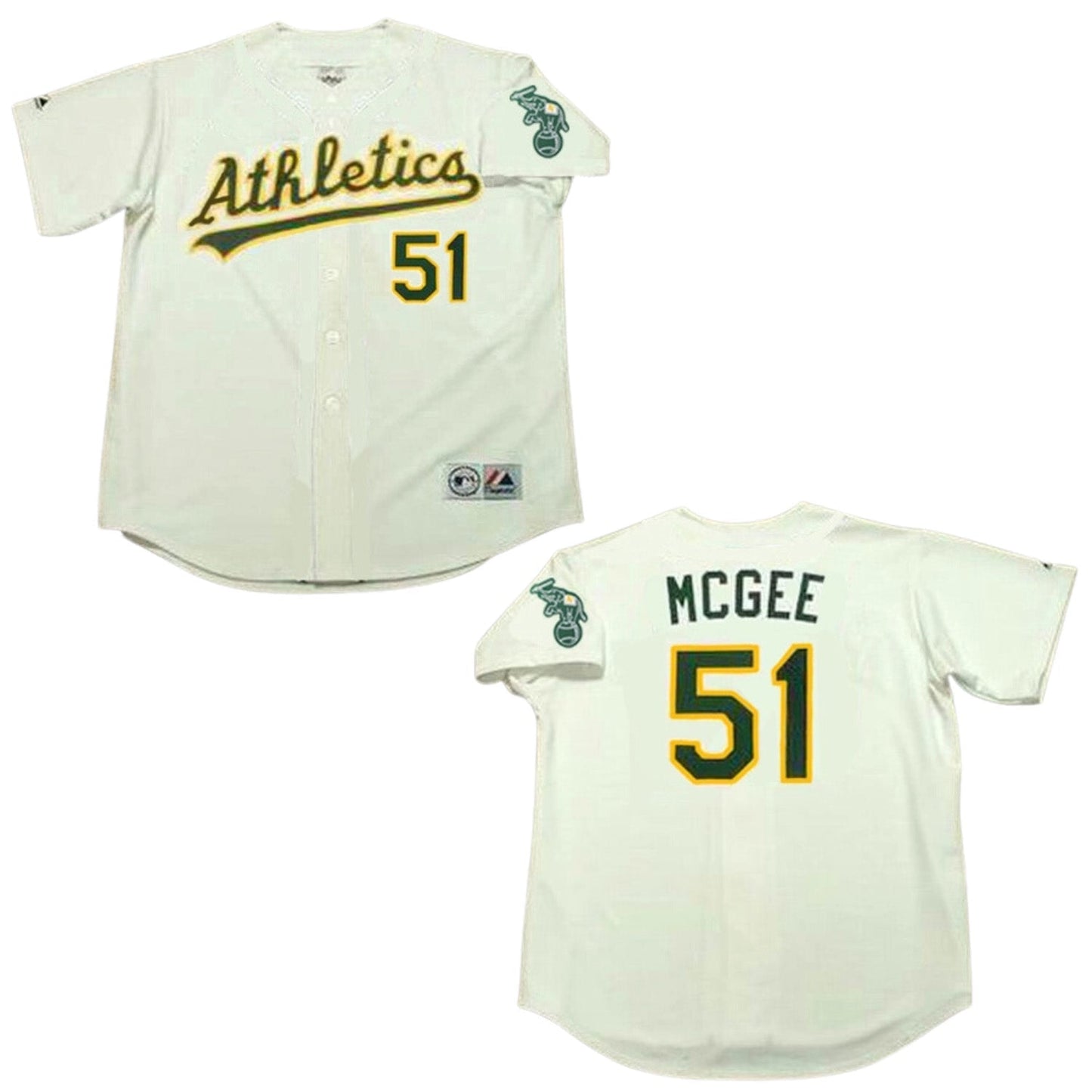 Baseball Willie Mcgee Oakland Athletics 51 Jersey