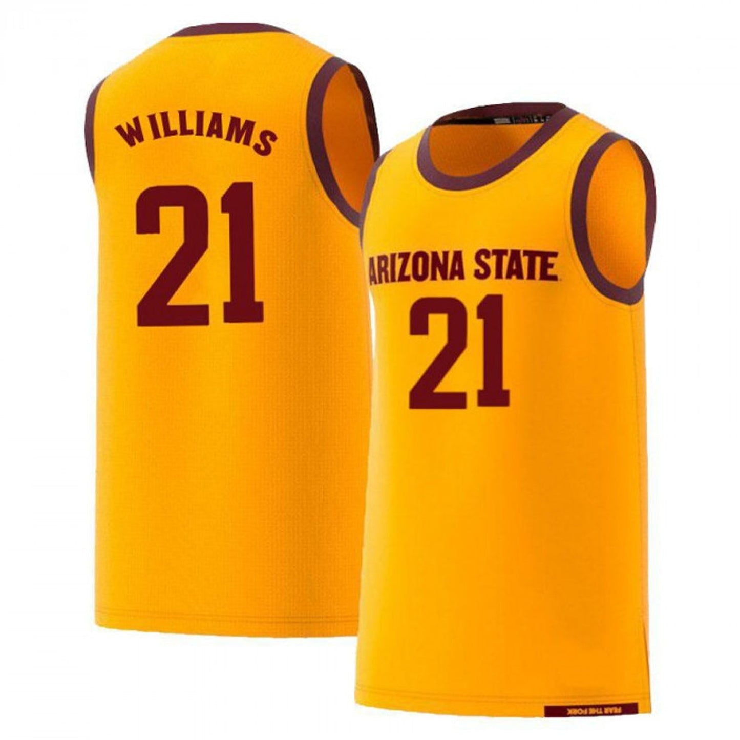 NCAAB 21 Demari Williams Arizona State Sun Devils Jersey