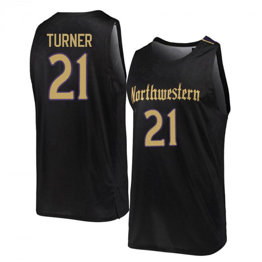 NCAAB A.J. Turner Northwestern Wildcats 21 Jersey