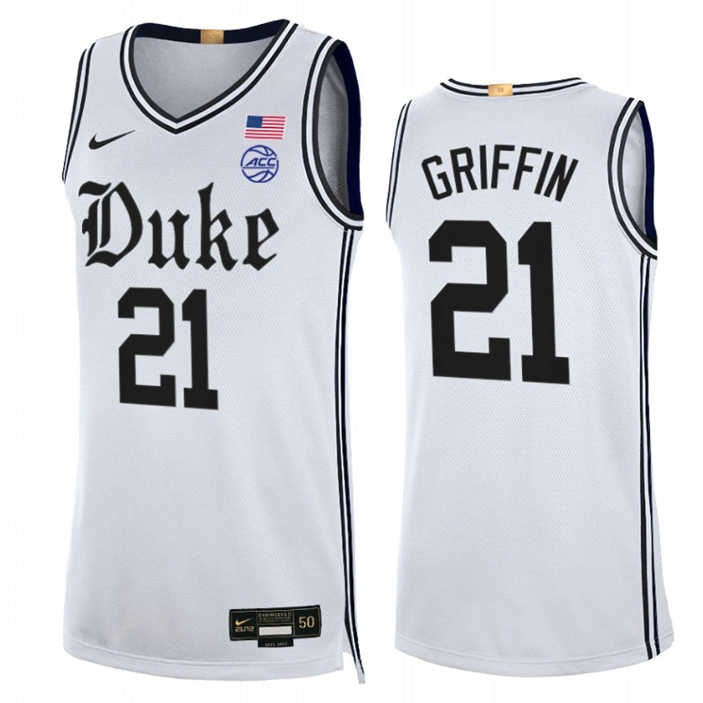NCAAB AJ Griffin Duke Blue Devils 21 Jersey