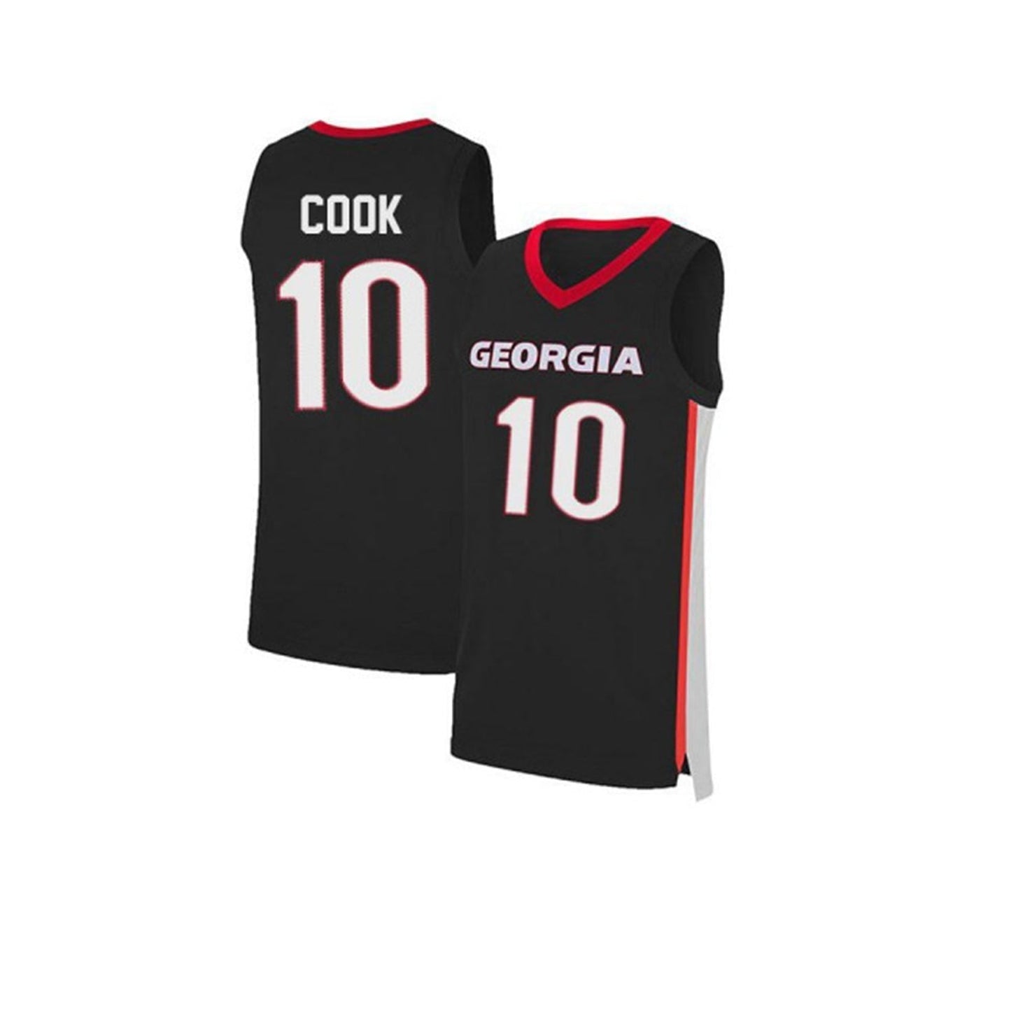 NCAAB Aaron Cook Georgia Bulldogs 10 Jersey