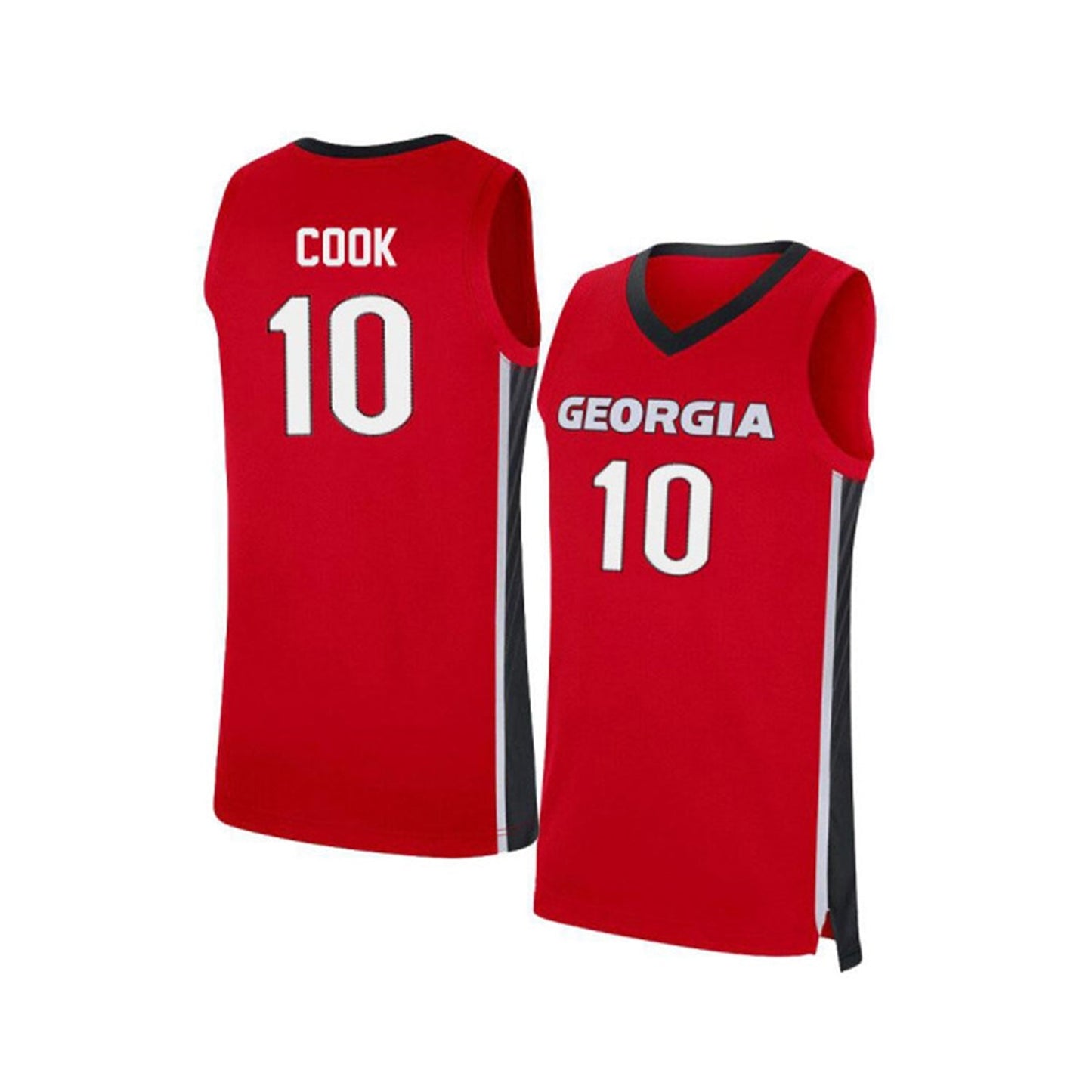 NCAAB Aaron Cook Georgia Bulldogs 10 Jersey