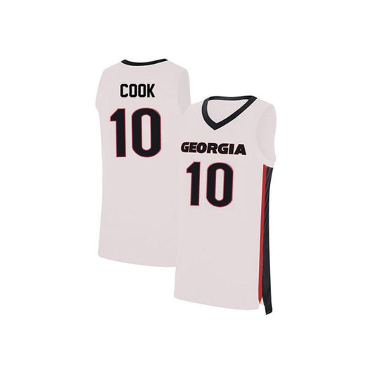 NCAAB Aaron Cook Georgia Bulldogs 10 Jersey