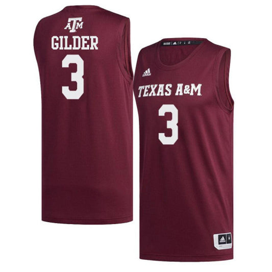NCAAB Admon Gilder Texas A&M 3 Jersey