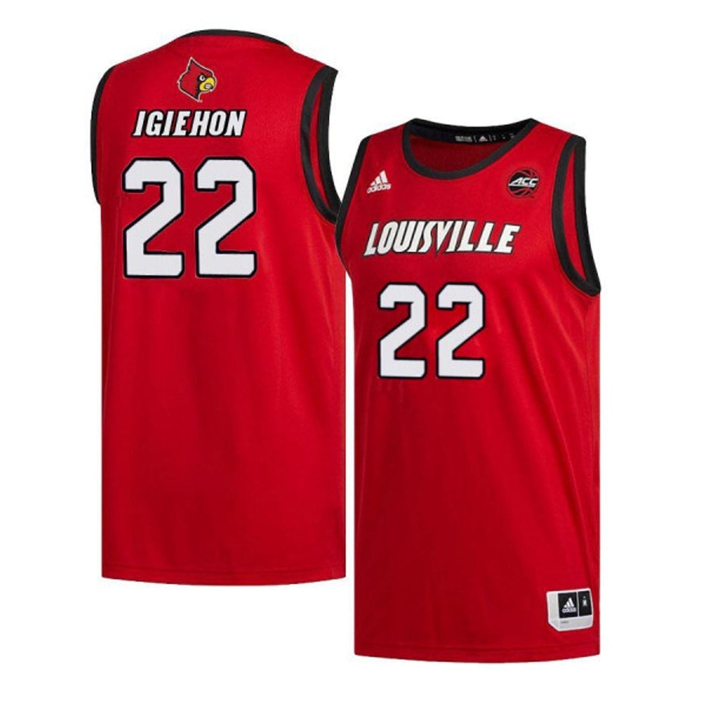 NCAAB Aidan Igiehon Louisville Cardinals 22 Jersey