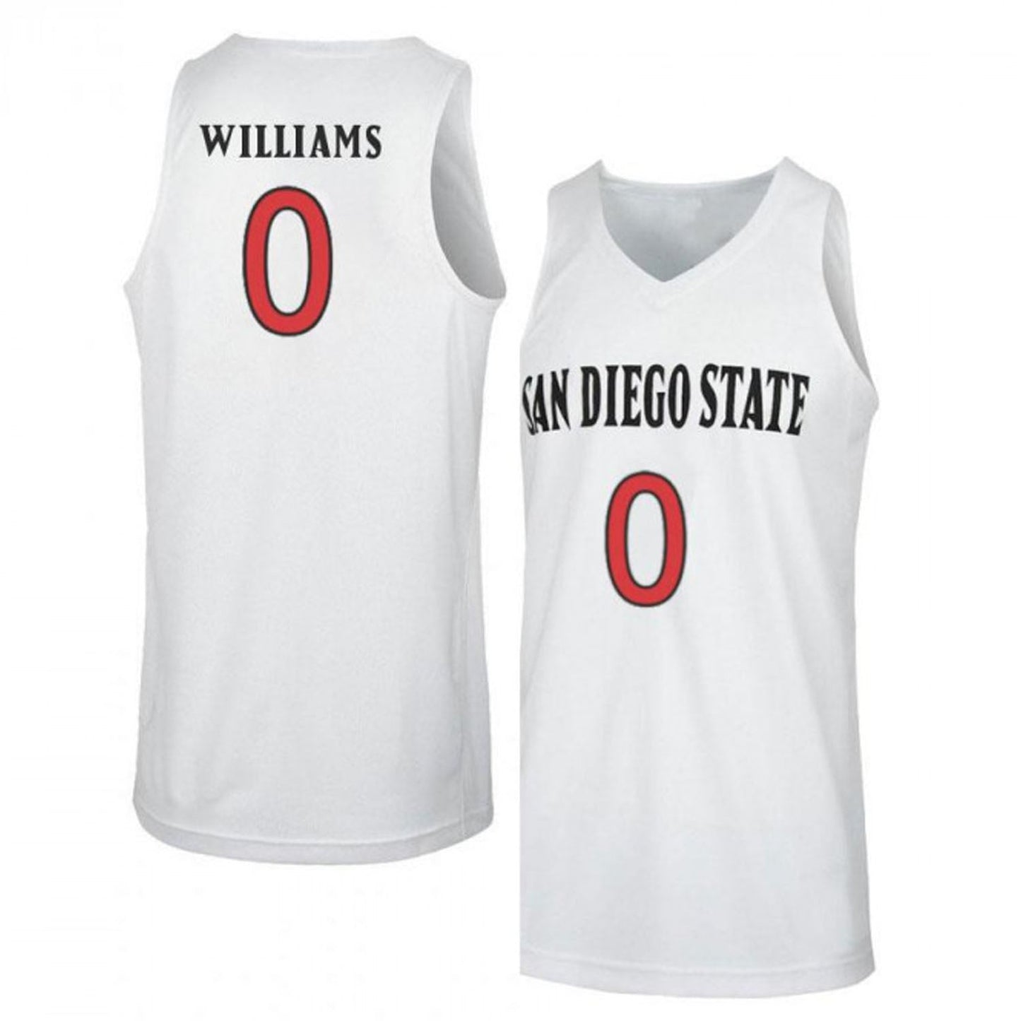 NCAAB Alec Williams San Diego State Aztecs 0 Jersey