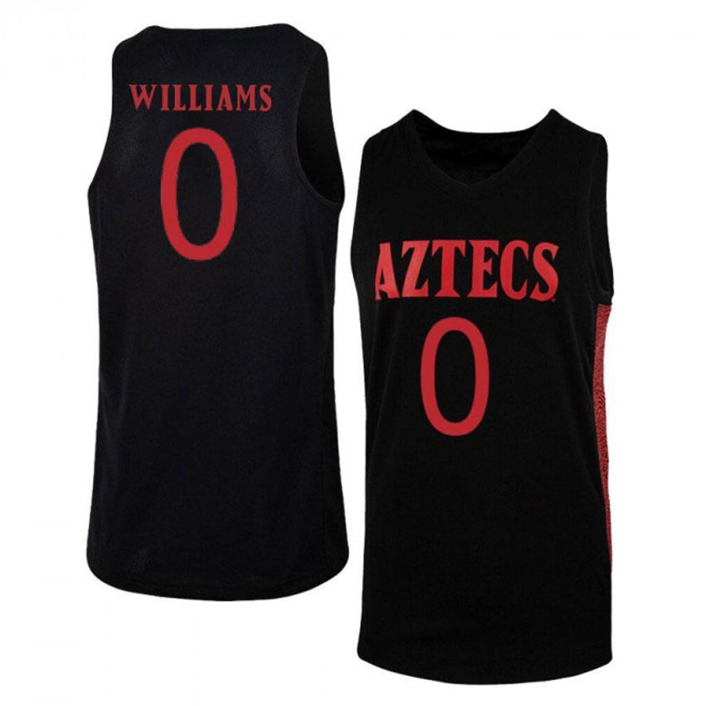 NCAAB Alec Williams San Diego State Aztecs 0 Jersey