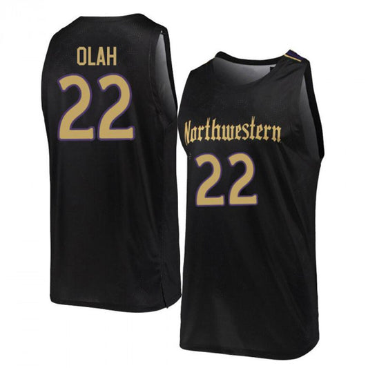 NCAAB Alex Olah Northwestern Wildcats 22 Jersey