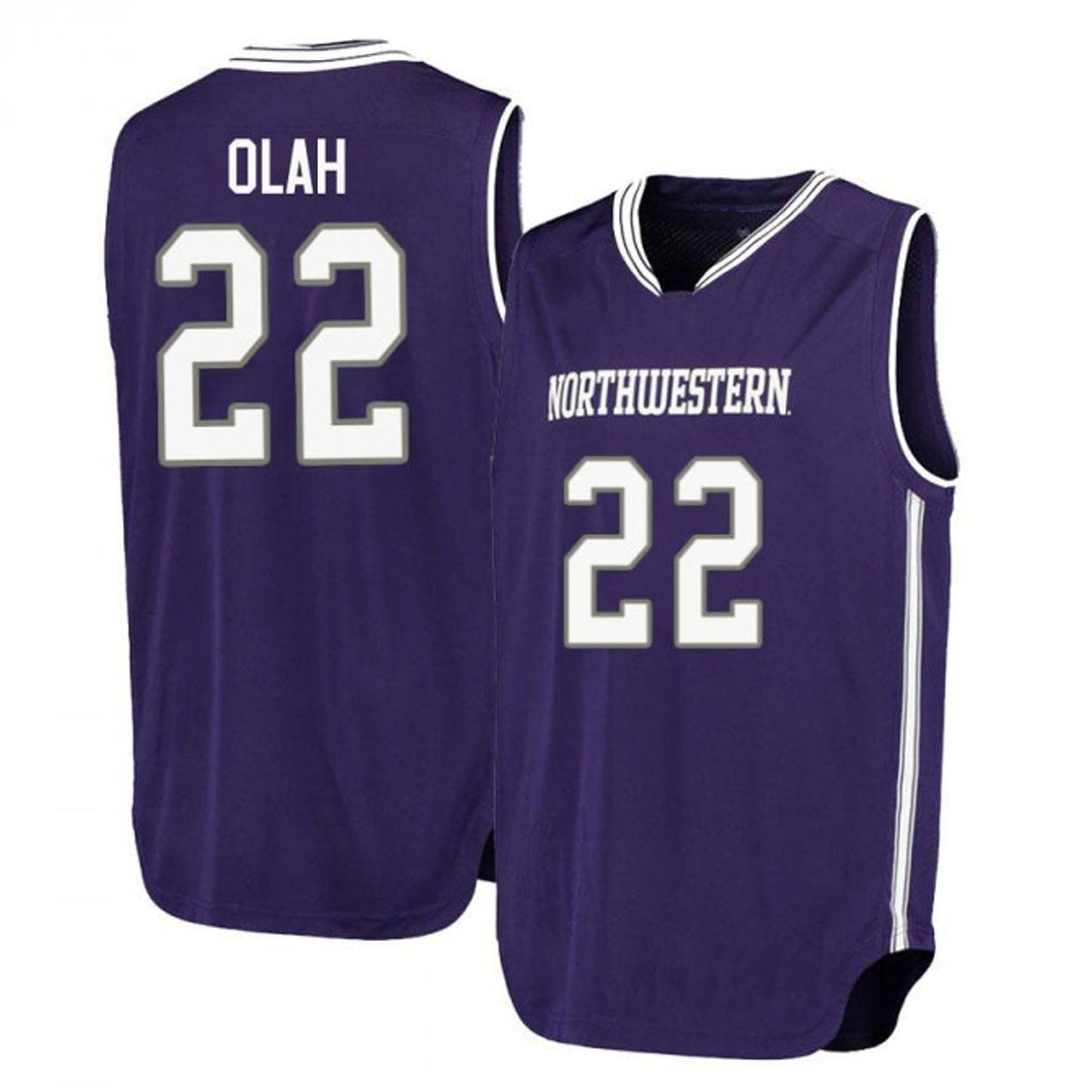 NCAAB Alex Olah Northwestern Wildcats 22 Jersey