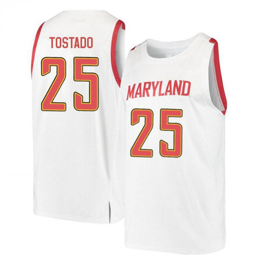 NCAAB Alex Tostado Maryland Terrapins 25 Jersey