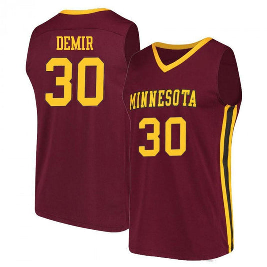 NCAAB Alihan Demir Minnesota Golden Gophers 30 Jersey