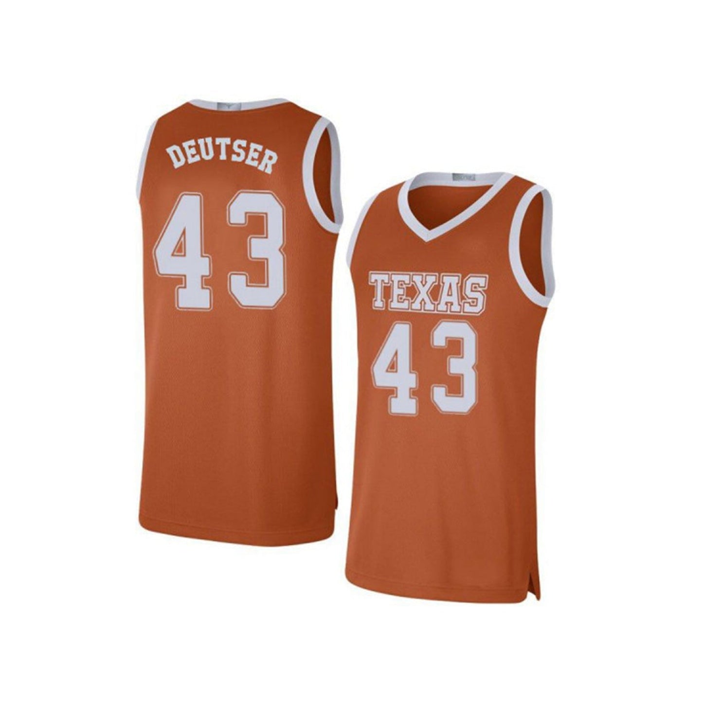 NCAAB Andrew Deutser Texas Longhorns 43 Jersey