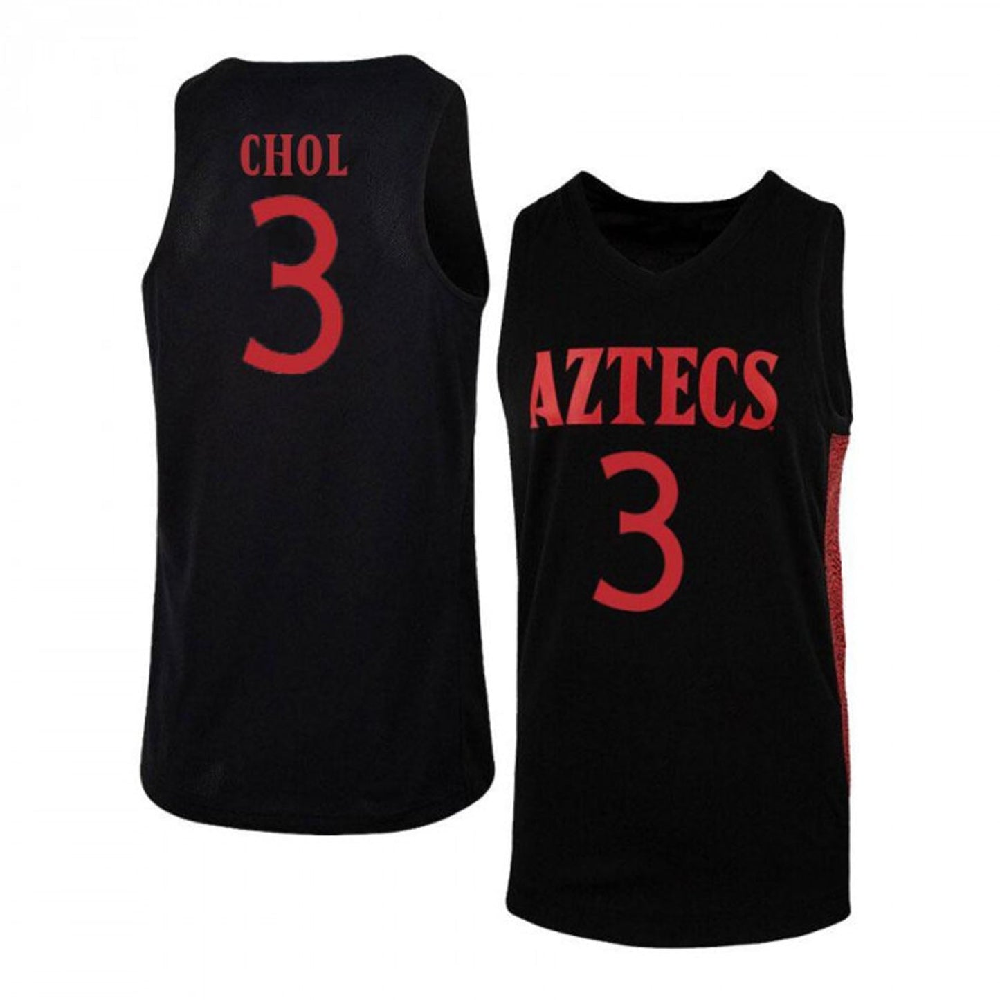 NCAAB Angelo Chol San Diego State Aztecs 3 Jersey