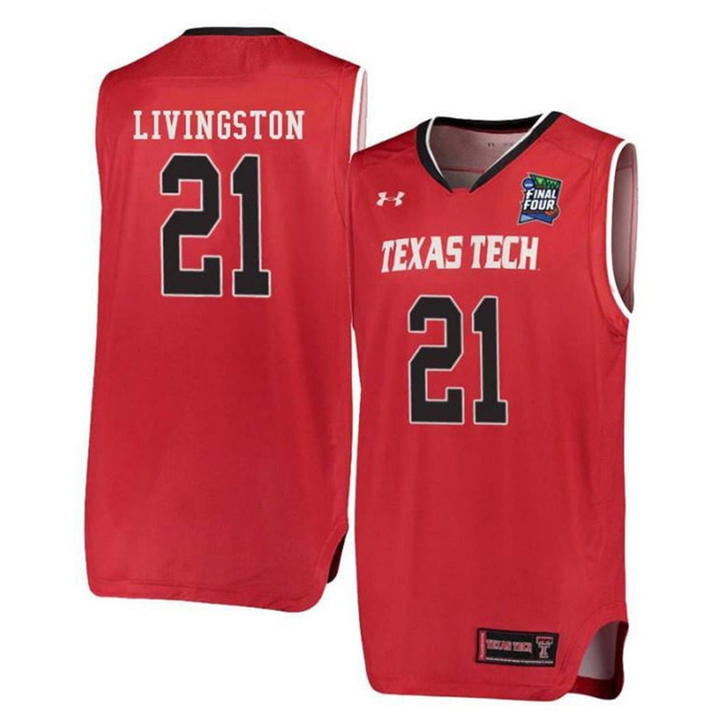 NCAAB Anthony Livingston Texas Tech Red Raiders 21 Jersey