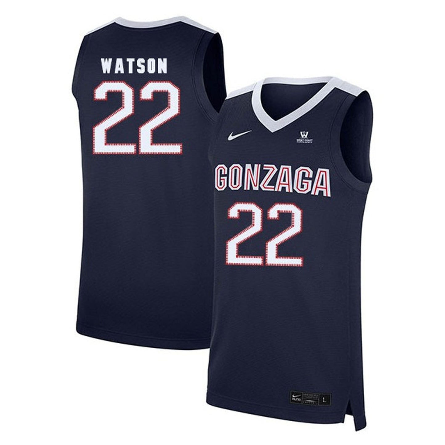 NCAAB Anton Watson Gonzaga Bulldogs 22 Jersey