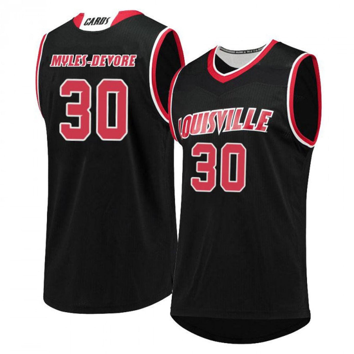 NCAAB Ashton Myles-Devore Louisville Cardinals 30 Jersey