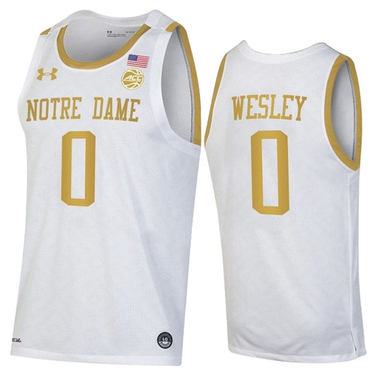 NCAAB Blake Wesley Notre Dame Fighting Irish 0 Jersey